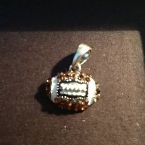 #3 VINTAGE Crystal Encrusted Football Pendant Handbag /Bracelet Charm